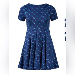 Unique Vintage x Gwynnie Bee dragonfly fit-and-flare dress, 2X